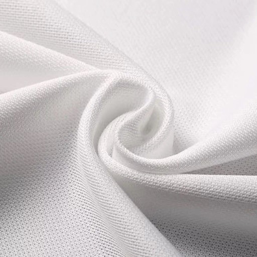 A soft white microfibre wiper fabric folded in a swirl