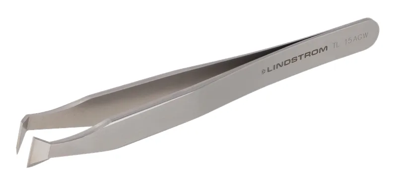 Carbon Steel Cutting Tweezers Style 15AGW with Predominantly Angled Blades